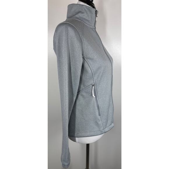 The North Face Women's Windwall Soft Shell Jacket, Gray, Small - Picture 4 of 13